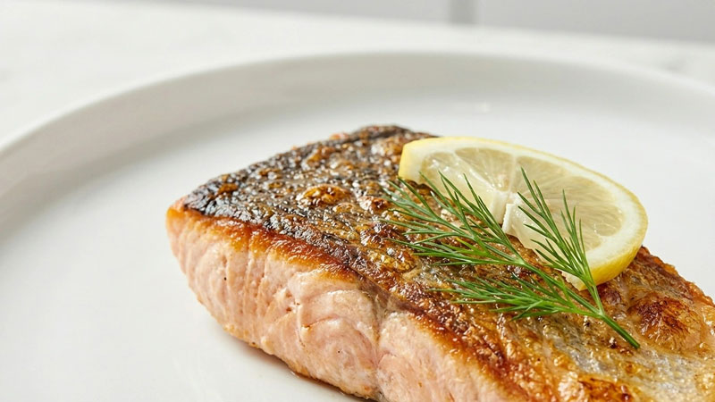 Lachsfilet mit extrem knuspriger Haut aus dem Airfryer