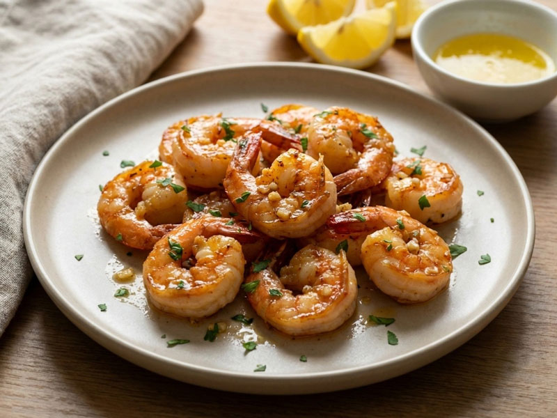 Airfryer Knoblauch-Butter-Garnelen – In 8 Minuten fertig