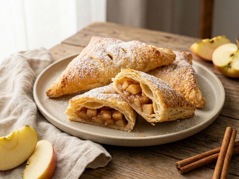 Gebackene Apfeltaschen im Airfryer – Knusprig in 10 Min