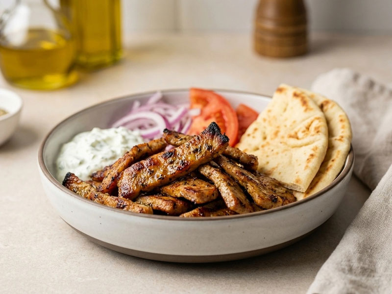 Airfryer Gyros – Griechisches Fleisch knusprig zubereitet