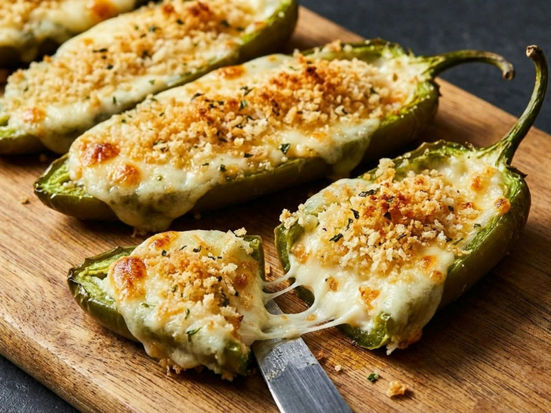 Käsige Jalapeño Poppers aus dem Airfryer