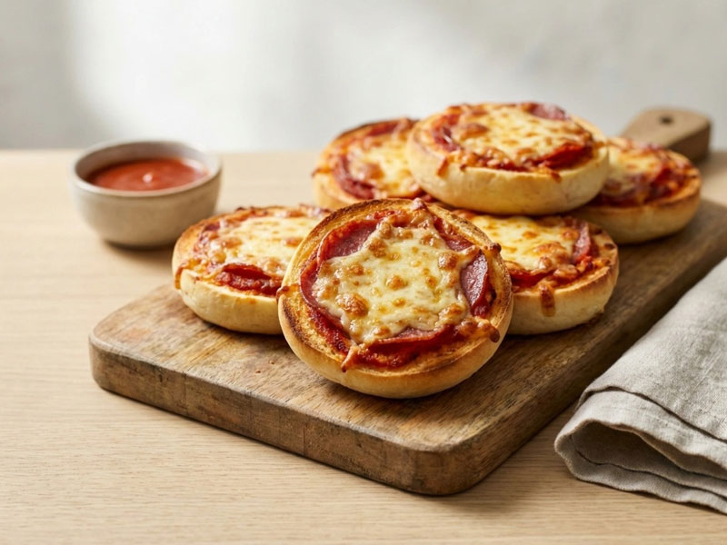 Airfryer Pizzabrötchen – Mini-Pizzasnack in 8 Minuten