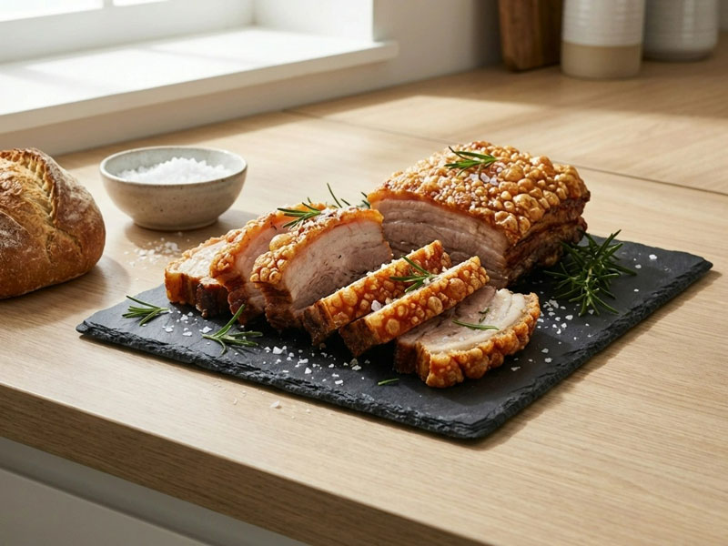 Knuspriger Schweinebauch aus dem Airfryer