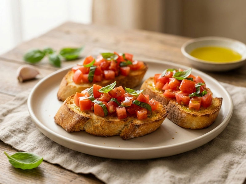 Airfryer Bruschetta – knusprig mit Tomaten
