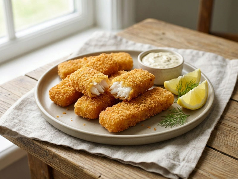 Airfryer Fischstäbchen – Knusprig und selbstgemacht