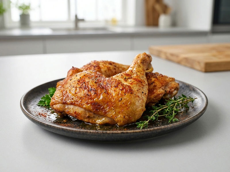 Airfryer Hähnchenschenkel – Knusprig mit Paprika-Gewürzmischung