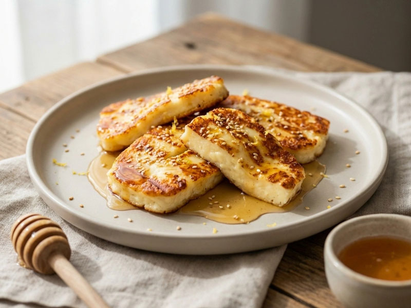 Airfryer Halloumi – Knusprig mit Honig