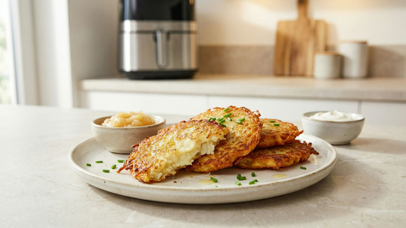 Airfryer Kartoffelpuffer – Knusprig ohne Fett