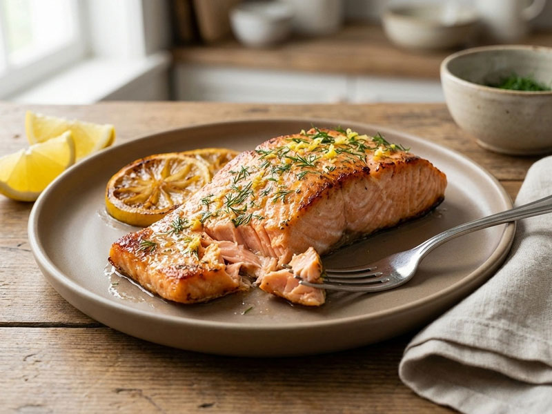 Airfryer Lachs – Saftig mit Zitrone und Dill