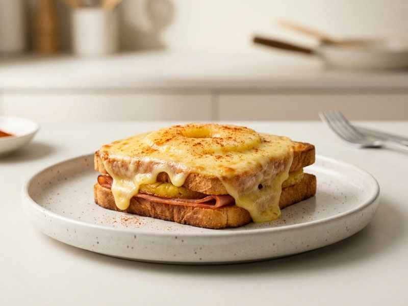 Airfryer Toast Hawaii – Klassiker mit Schinken, Ananas und Käse