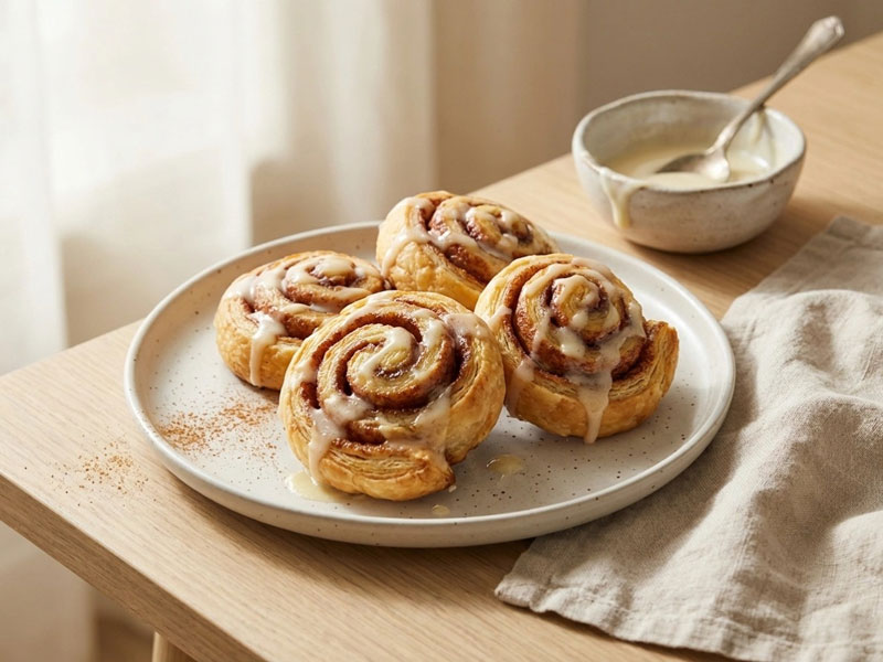 Airfryer Zimtschnecken - Mini Cinnamon Rolls in ca. 25 Minuten